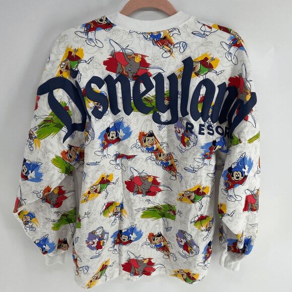 Disneyland Parks Ink & Paint Animated Characters Spirit Jersey Shirt Womens XS - Picture 2 of 10